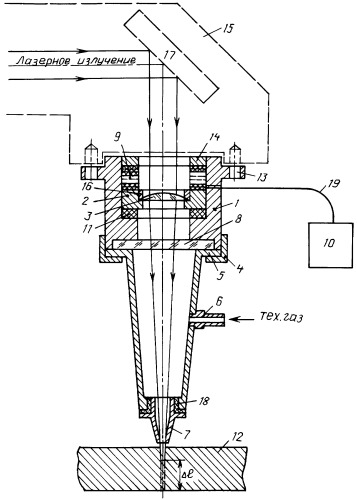 Устройство для фокусировки лазерного излучения (патент 2413265)