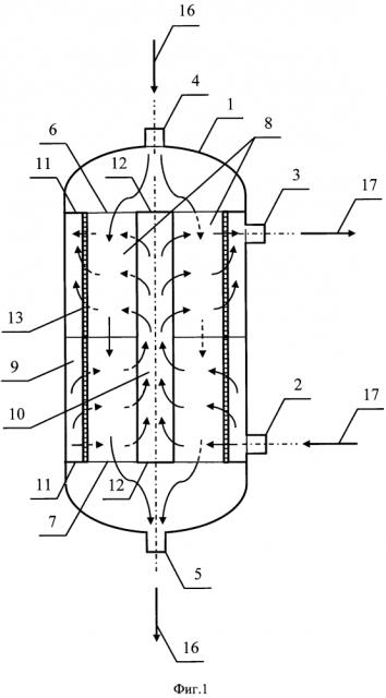 Радиально-трубный тепломассообменный аппарат (патент 2640139)