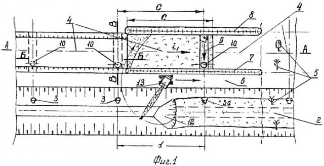 Способ очистки осушительного канала на участках с впадающими закрытыми дренами (патент 2405886)