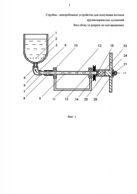 Струйно-центробежный способ получения потоков крупнозернистых суспензий (патент 2642790)