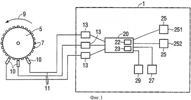 Устройство для определения частоты вращения вращающейся детали машины (патент 2313099)