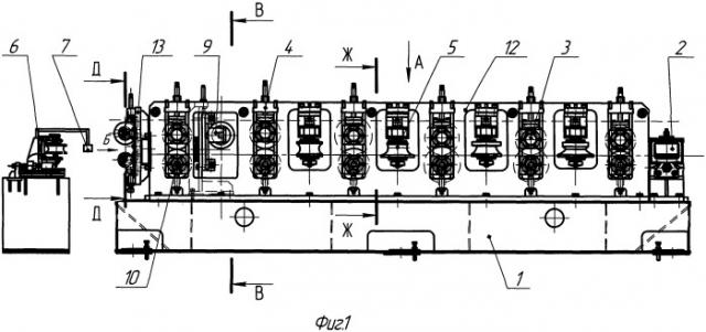 Стан для производства сварных прямошовных труб (патент 2504449)