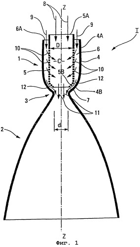 Ракетный двигатель (патент 2266423)