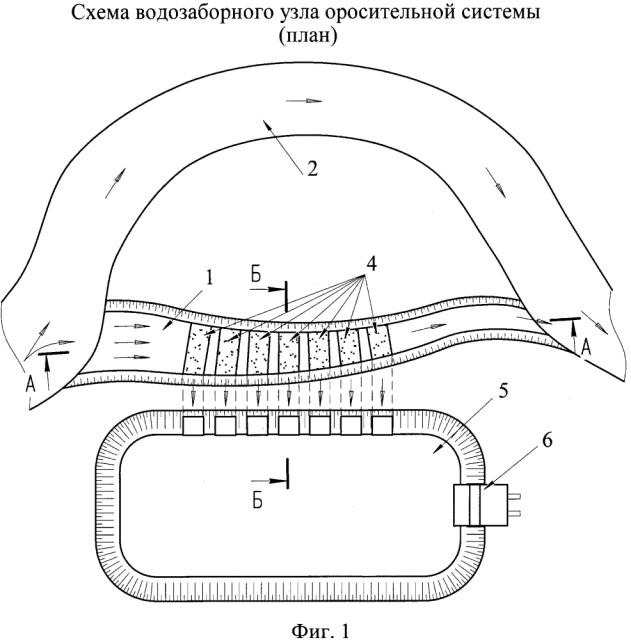 Водозаборный узел оросительной системы (патент 2606282)