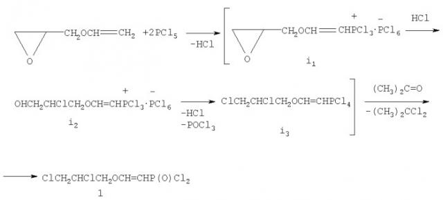 Способ получения дихлорангидрида 2-(2,3-дихлорпропокси)этенилфосфоновой кислоты (патент 2387662)