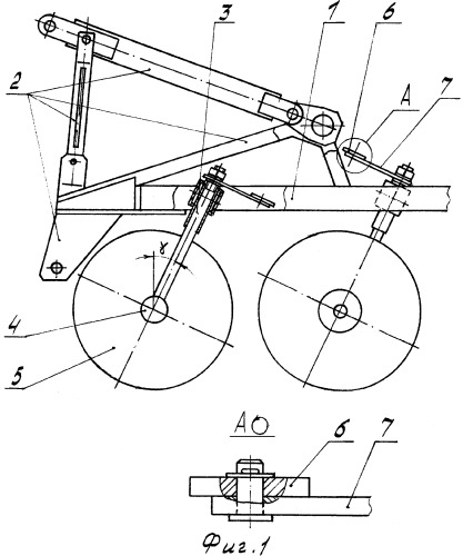 Авторегулируемая дисковая борона (патент 2350059)