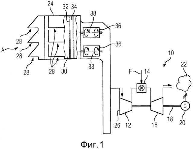 Способ эксплуатации стационарной газотурбинной установки и всасывающий канал для всасываемого воздуха газотурбинной установки (патент 2576407)