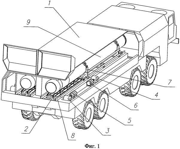 Автоматическая система загрузки ракет в самоходную пусковую установку (патент 2578917)