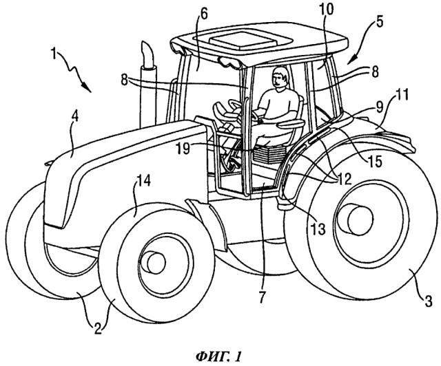 Сельскохозяйственное транспортное средство (патент 2595350)