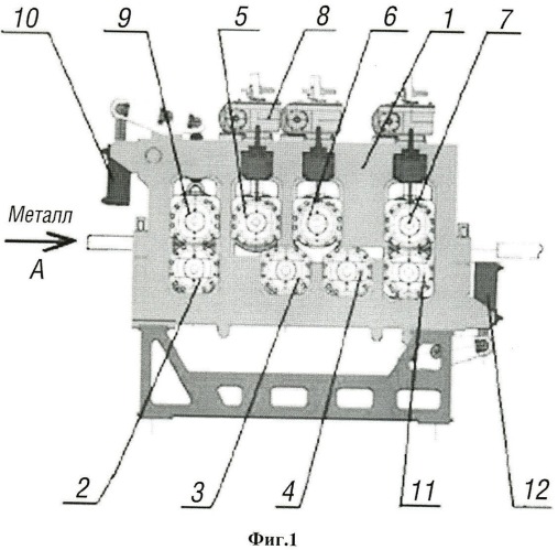Машина для правки длинномерных стальных профилей (патент 2459679)