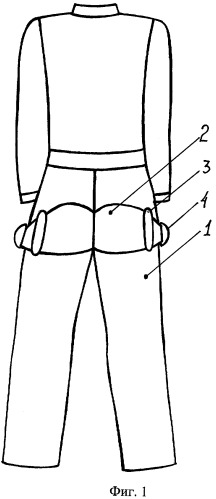 Рабочая одежда с ремнями безопасности (патент 2312693)