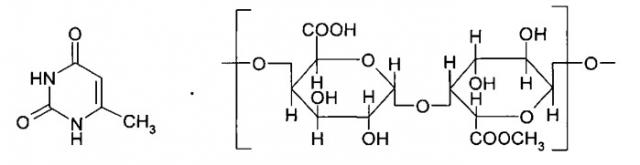 Комплексное соединение 6-метилурацила с карбоксилсодержащим органическим соединением и способ его получения (патент 2563258)