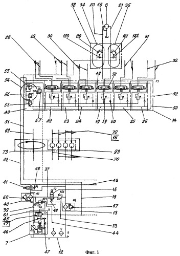 Гидропривод механизма поворота стойки опорно-поворотного устройства крано-манипуляторной установки (патент 2252911)