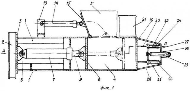Пресс навесной горизонтальный гидравлический для брикетирования опавшей листвы (патент 2452170)