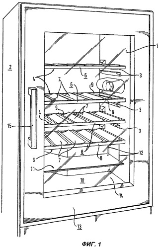 Встраиваемый холодильник со светопроницаемой дверью (патент 2311597)