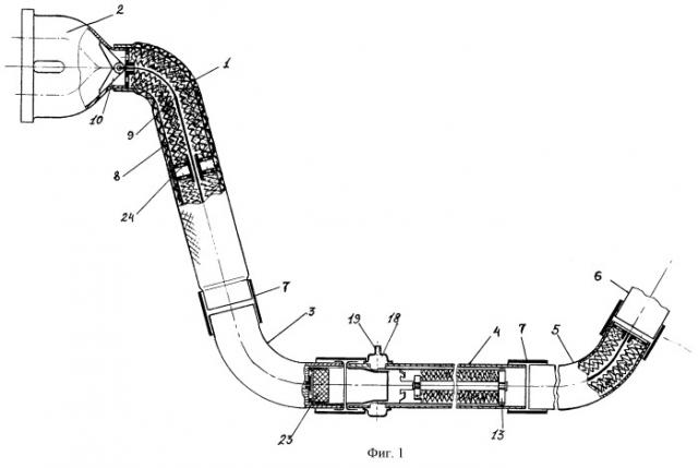 Нейтрализатор-глушитель (патент 2249707)