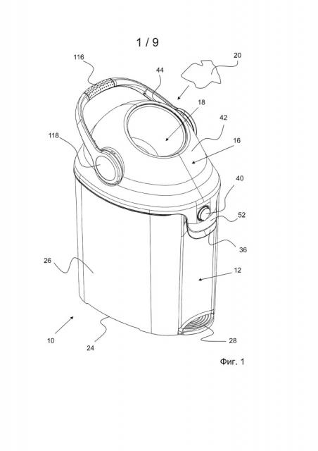 Устройство для мусора и отходов, в частности подгузников (патент 2638039)