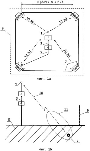 Способ и устройство обнаружения нарушителя для охраны периметров (патент 2371776)