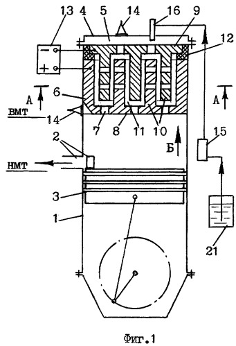 Двухтактный двигатель внутреннего сгорания (патент 2261344)