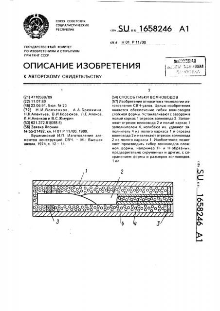 Способ гибки волноводов (патент 1658246)