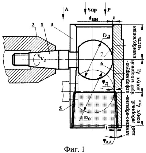 Комбинированное устройство для шлифования и поверхностного пластического деформирования (патент 2319595)