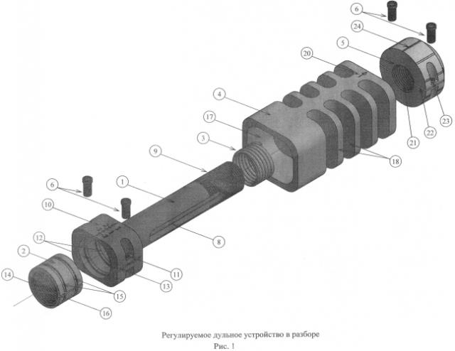 Регулируемое дульное устройство (патент 2573866)