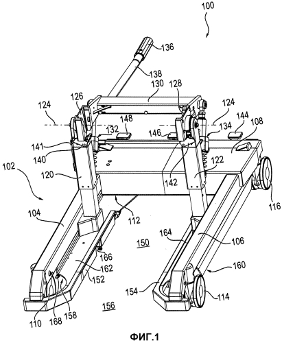 Транспортная тележка для перемещения поверхности для размещения пациента и/или опоры операционного стола (патент 2562030)