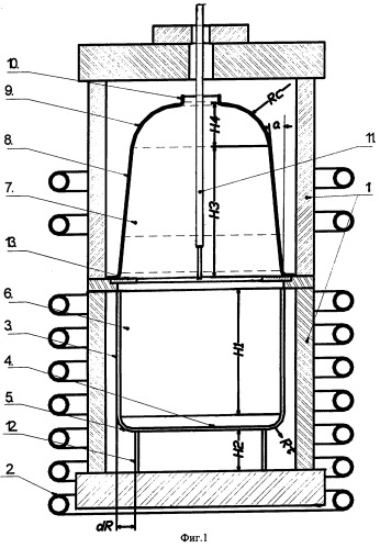 Устройство для выращивания монокристаллов оксидов тугоплавких металлов (патент 2320790)