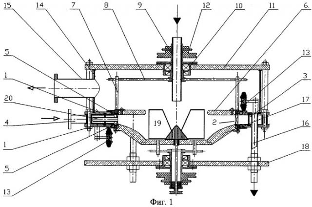 Способ проведения многофазных процессов и вихревой центробежный реактор для его осуществления (патент 2259870)