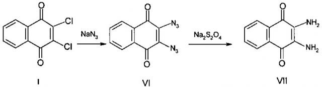 Способ получения 2,3-диамино-1,4-нафтохинонов (патент 2607192)