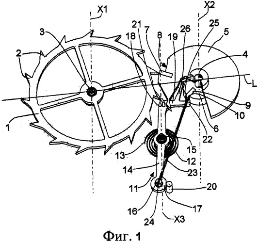 Стопорный спуск для часов (патент 2408042)
