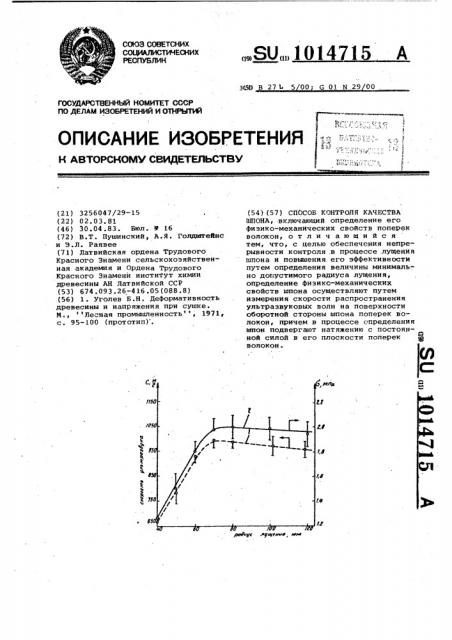 Способ контроля качества шпона (патент 1014715)