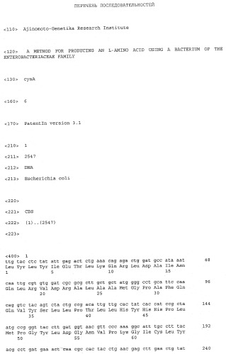 Мутантная аденилатциклаза, днк, кодирующая ее, бактерия семейства enterobacteriaceae, содержащая указанную днк, и способ получения l-аминокислот (патент 2471868)