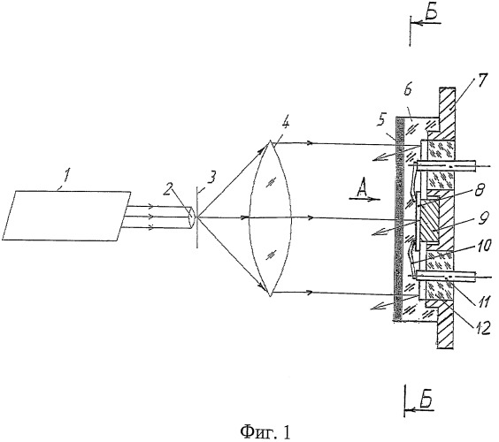 Голографический интерферометр для измерения деформаций плоской поверхности элементов твердотельной электроники (патент 2406070)