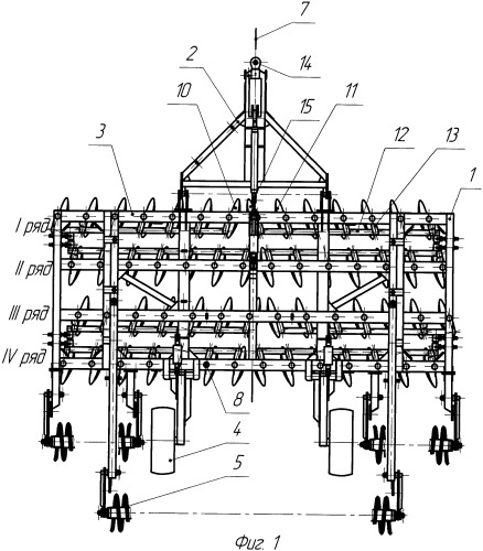 Дисковое почвообрабатывающее орудие (патент 2387116)