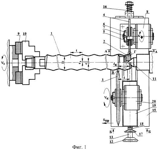 Устройство для комбинированной обработки винтов по копиру (патент 2288829)