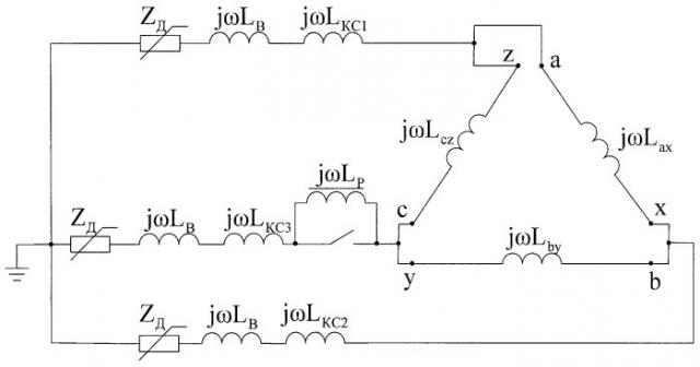 Способ регулирования мощности дуговой трехэлектродной электропечи переменного тока с применением однофазных управляемых реакторов (патент 2432718)