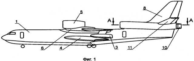 Самолет-амфибия (гидросамолет) с реактивными двигателями (патент 2641359)