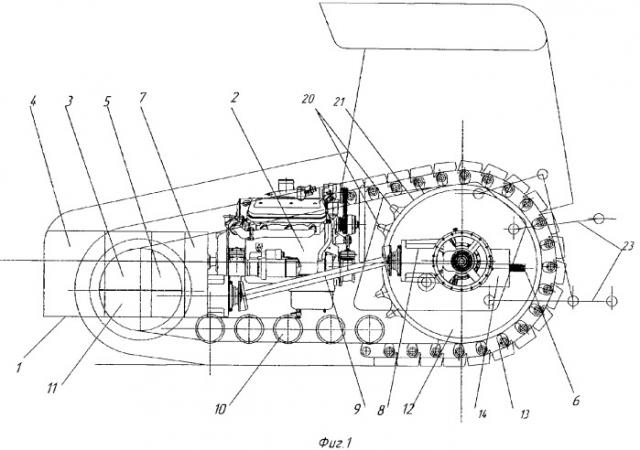 Гусеничный трактор (патент 2303549)
