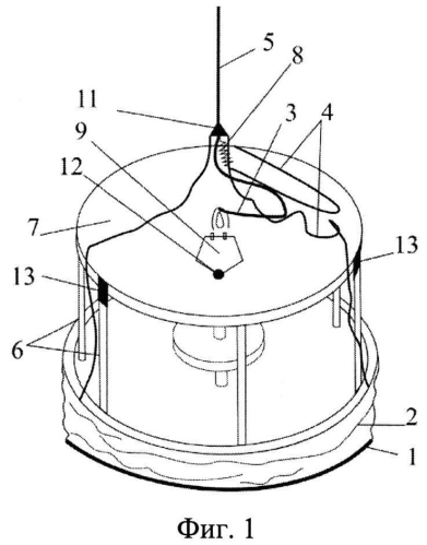 Спасательное устройство с парашютом (патент 2557574)