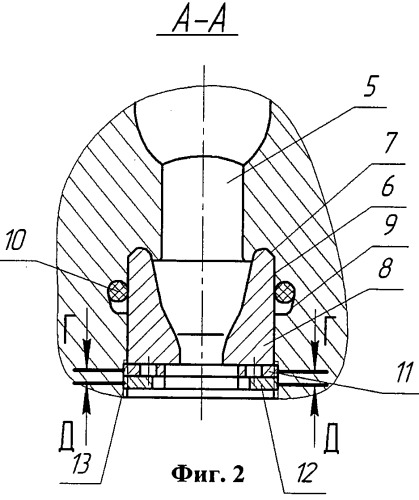 Буровое долото с промывочным узлом (патент 2489564)