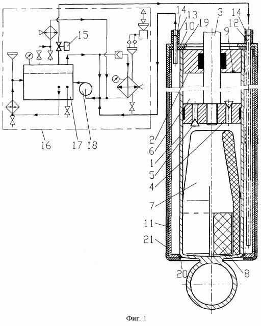 Арктический амортизатор подвески транспортного средства (патент 2263835)