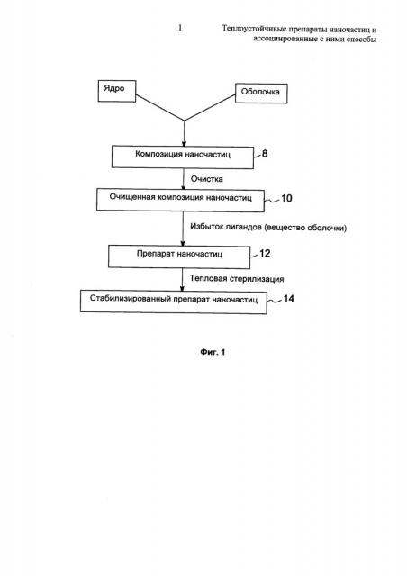 Теплоустойчивые препараты наночастиц и ассоциированные с ними способы (патент 2649765)