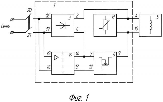 Устройство управления катушкой электромагнита тормоза (патент 2640939)