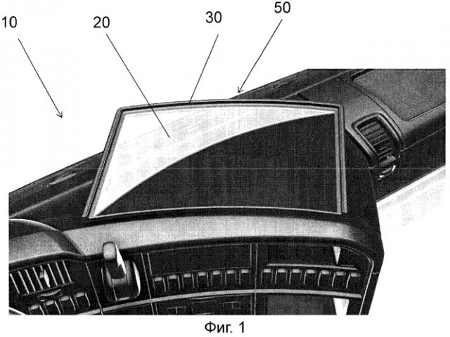 Приборная панель и опорный блок, предназначенный для нее (патент 2549575)