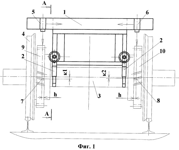 Приспособление для определения взаимного смещения зубьев зубчатых колес колесных пар железнодорожного транспорта (патент 2457094)