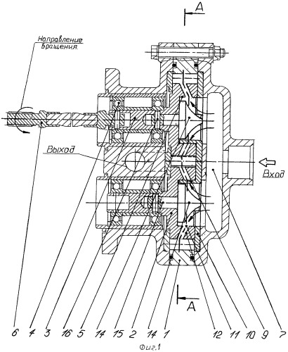 Центробежно-шестеренный насос (патент 2525054)