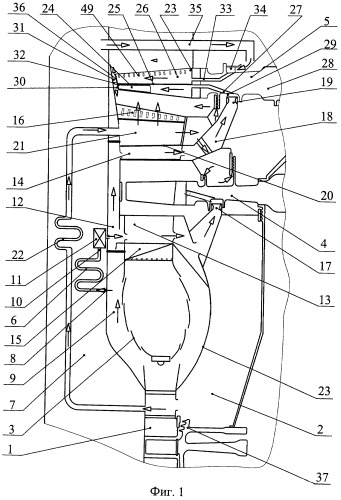 Двухконтурный газотурбинный двигатель (патент 2459967)