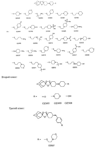 Диспиро 1,2,4-триоксоланы как противомалярийные средства (патент 2493159)