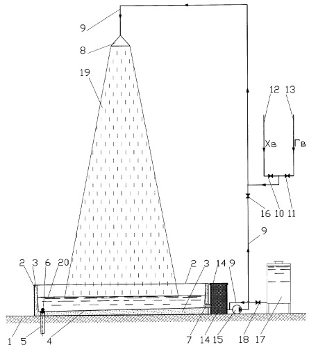 Рециркуляционная душевая установка (патент 2275835)